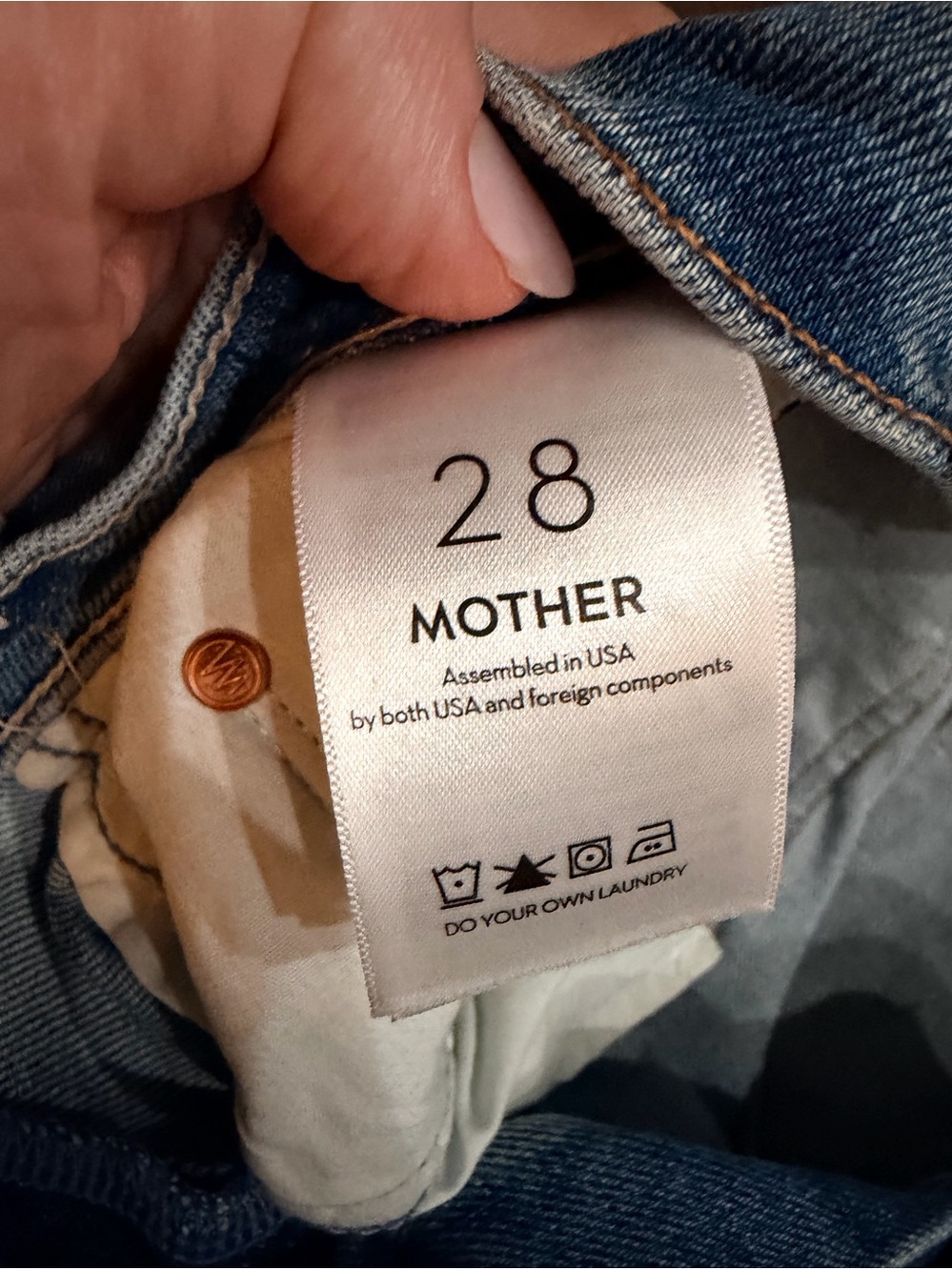 MOTHER Superior High Waisted Rider Skimp Jeans – Give It Up – Size 28 - Picture 2 of 11